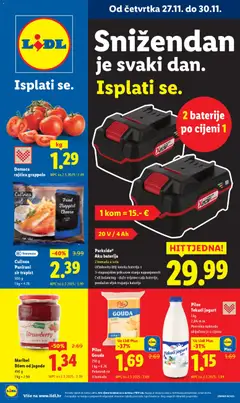 Pregled letka Katalog Black Friday trgovine Lidl vrijedi od 27.11.2025