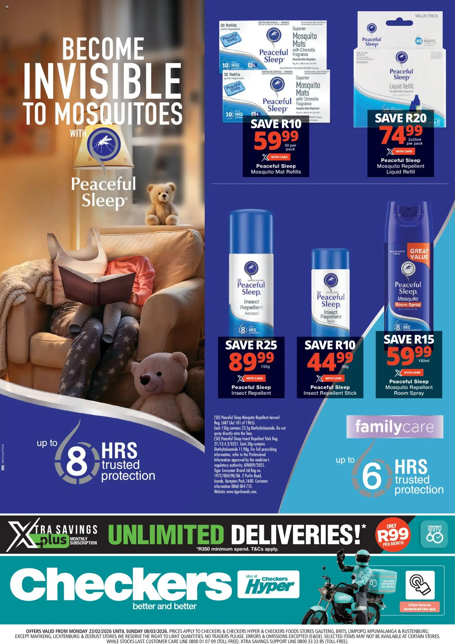 Preview of Checkers flyer valid from 23/02/2026 - Fragrance, Room spray