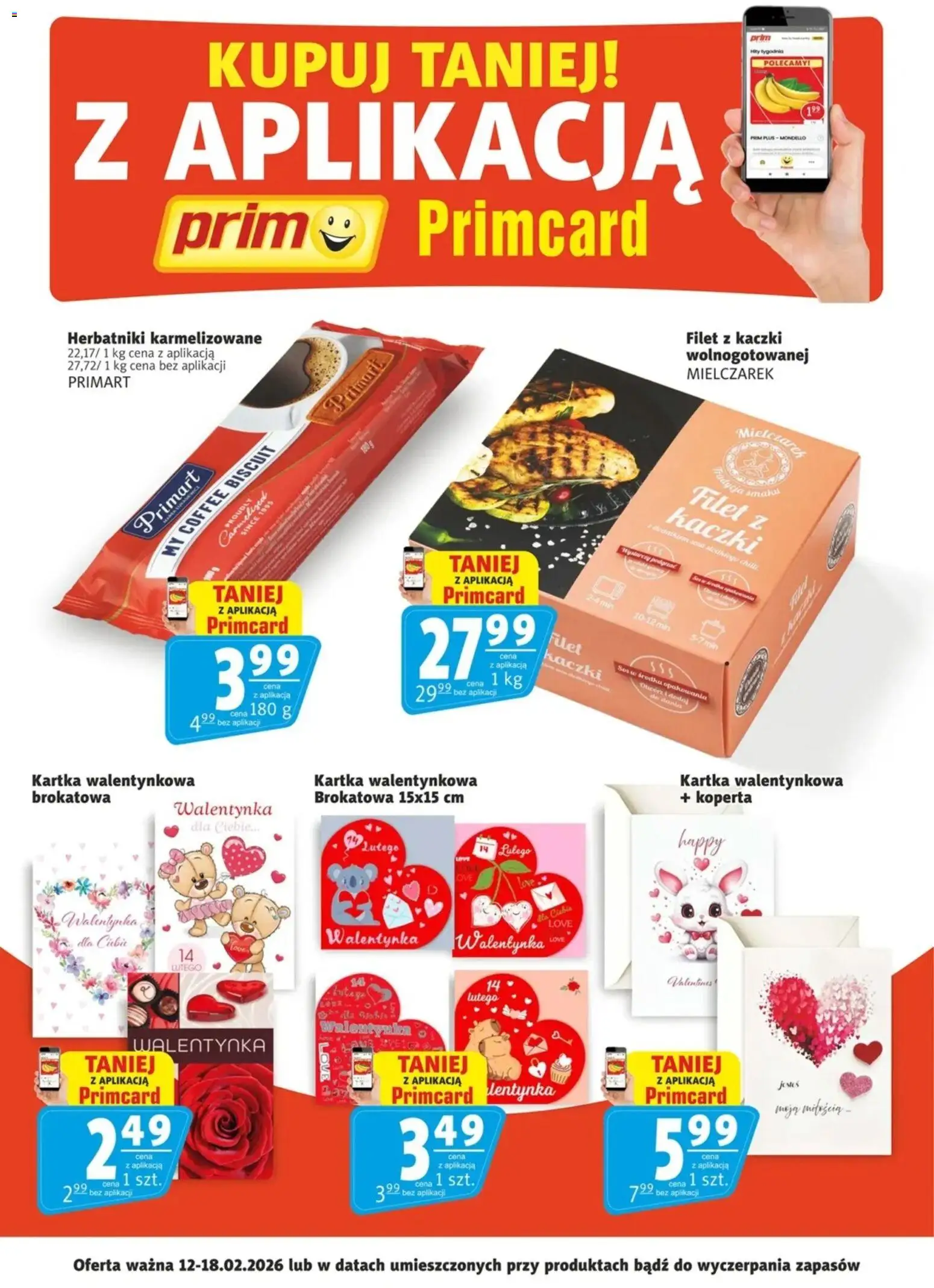 Pogląd gazetki "Promocje Primcard" ze sklepu Prim Market ważnej od 12.02.2026