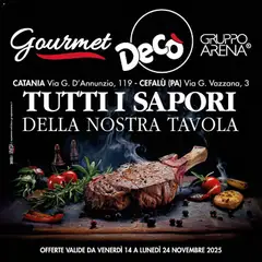 Anteprima dell'opuscolo Volantino Gourmet - Sicilia dal negozio Decò valido da 14/11/2025