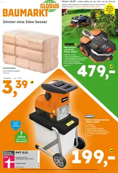 Vorschau von dem Prospekt des Geschäftes Globus Baumarkt, gültig ab dem 24.11.2025