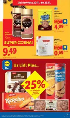 Pregled letka Katalog trgovine Lidl vrijedi od 17.11.2025 | Stranica: 87