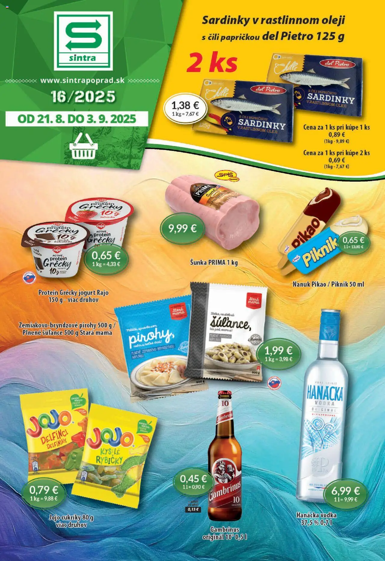 Sintra Leták (21.08. - 03.09.2025) - Akčná ponuka