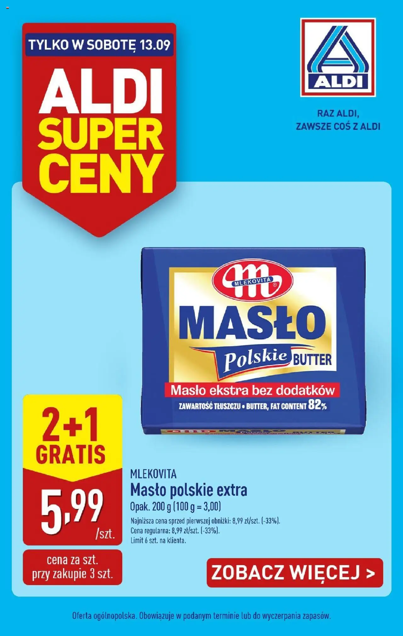 Aldi Super sobota w ALDI od 12.09.2025 - Nowa Gazetka - Numer strony 1