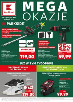 Pogląd gazetki "Mega okazje" ze sklepu Kaufland ważnej od 11.09.2025