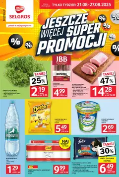Pogląd gazetki "Jeszcze więcej super promocji" ze sklepu Selgros cash&carry ważnej od 21.08.2025