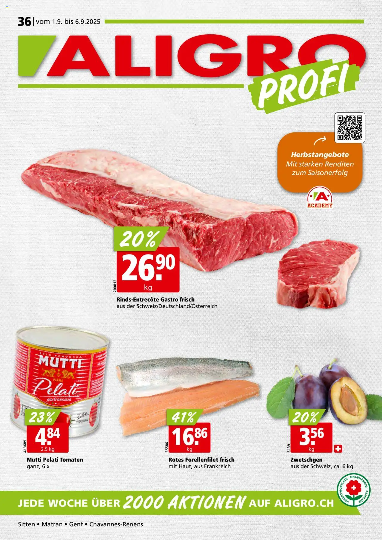 Aligro Aktionen ab 01.09.2025 - Seitennummer 1