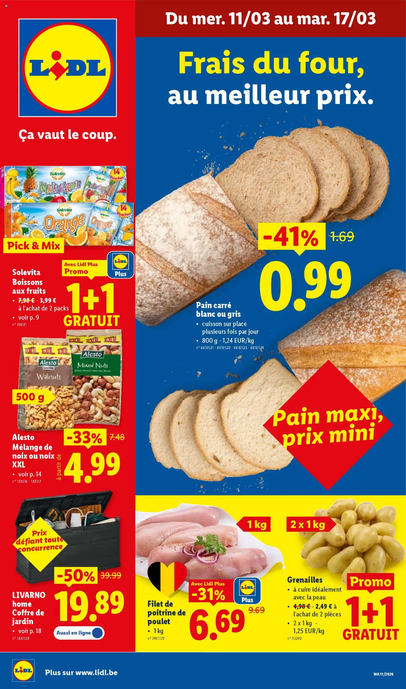 Voorbeeld van Folder week 11 van winkel Lidl geldig vanaf 11/03/2026