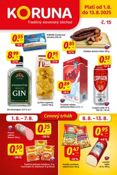 Náhľad Koruna letáku platného od 01.08.2025