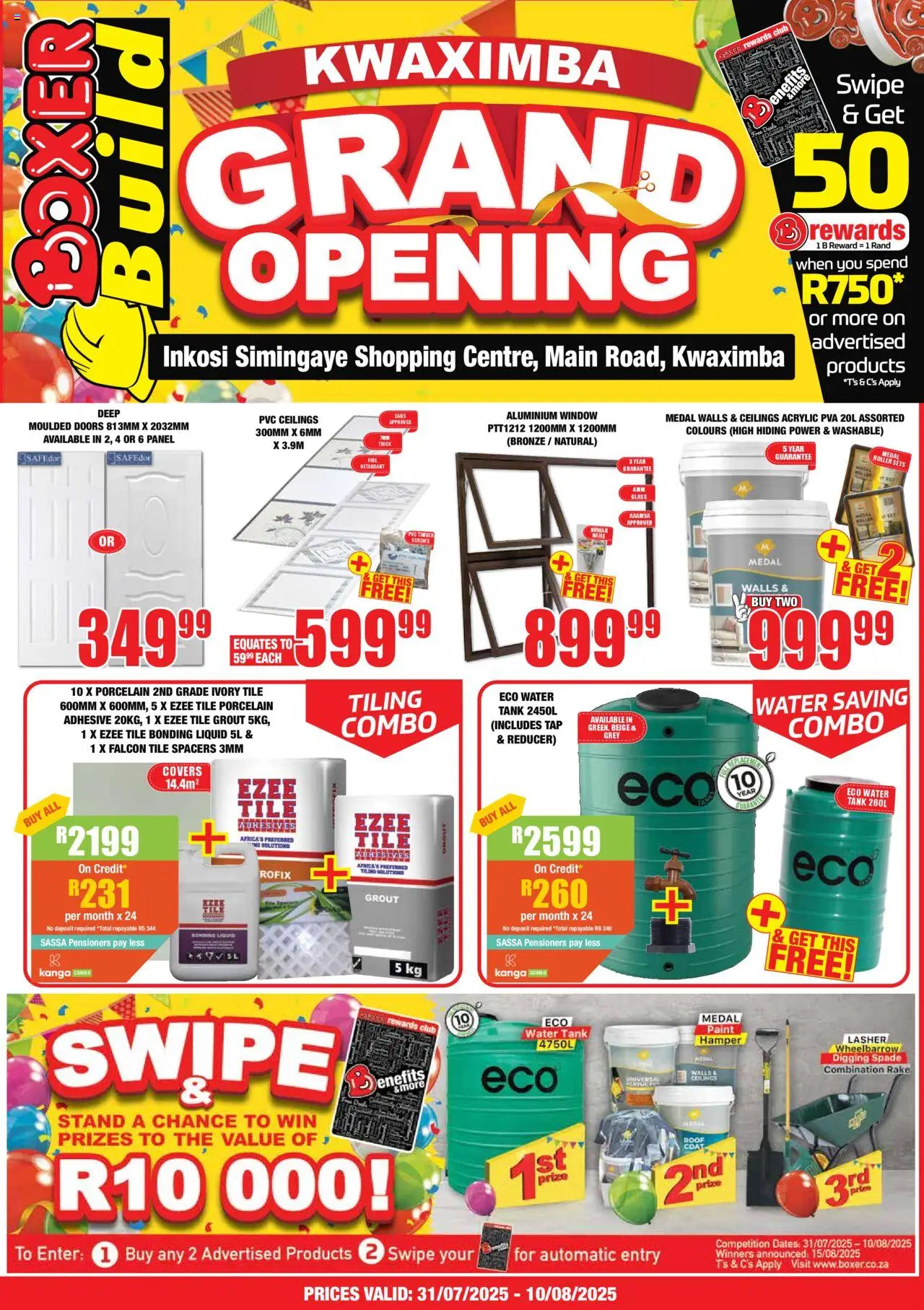 Boxer KwaZulu-Natal - KwaXimba Build Grand Opening from 31/07 - 10/08/2025 > Promotions