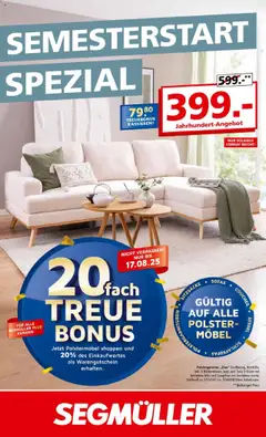 Vorschau von dem Prospekt des Geschäftes Segmüller, gültig ab dem 28.07.2025