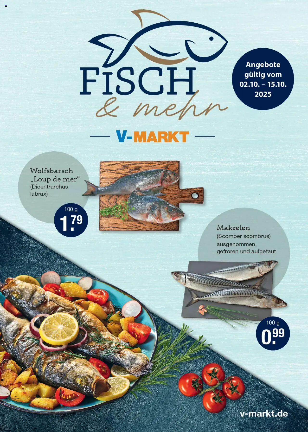 V-Markt Angebote (vom 02.10.2025) - Fischwerbung M&#252;nchen