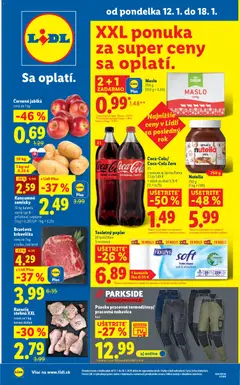 Náhľad Lidl letáku platného od 12.01.2026