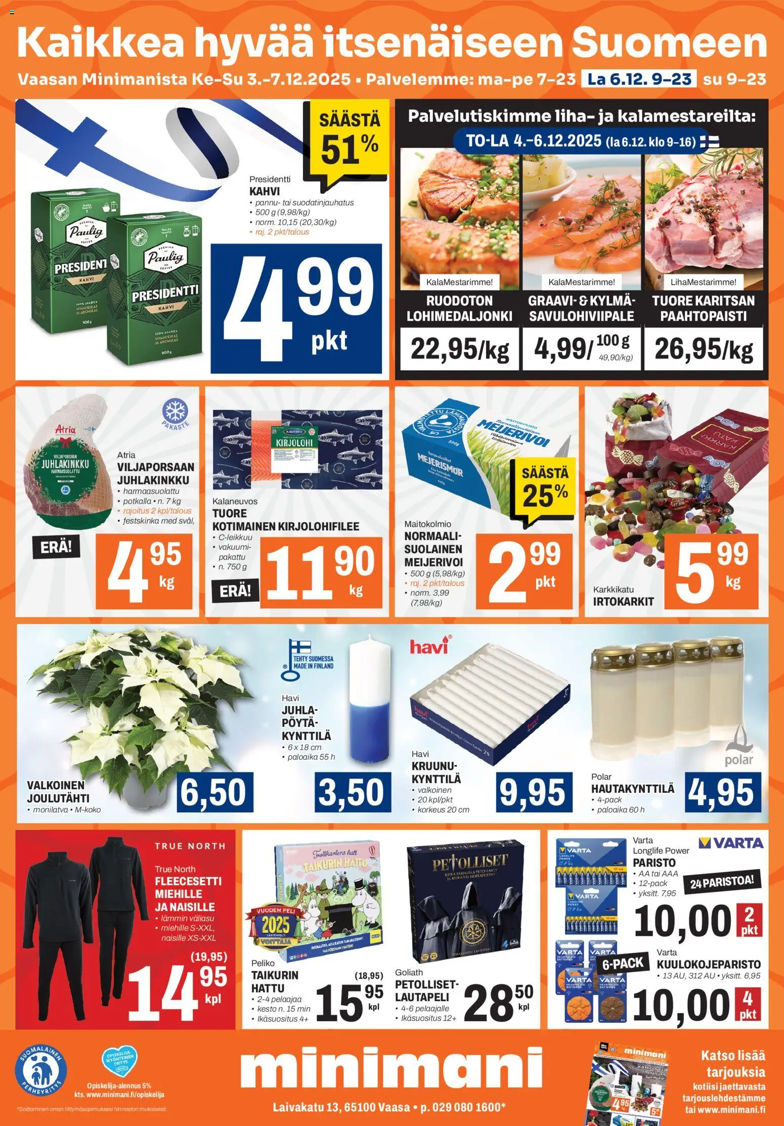 Kaupan Minimani Tarjoukset - Vaasa esikatselu, voimassa 03/12/2025