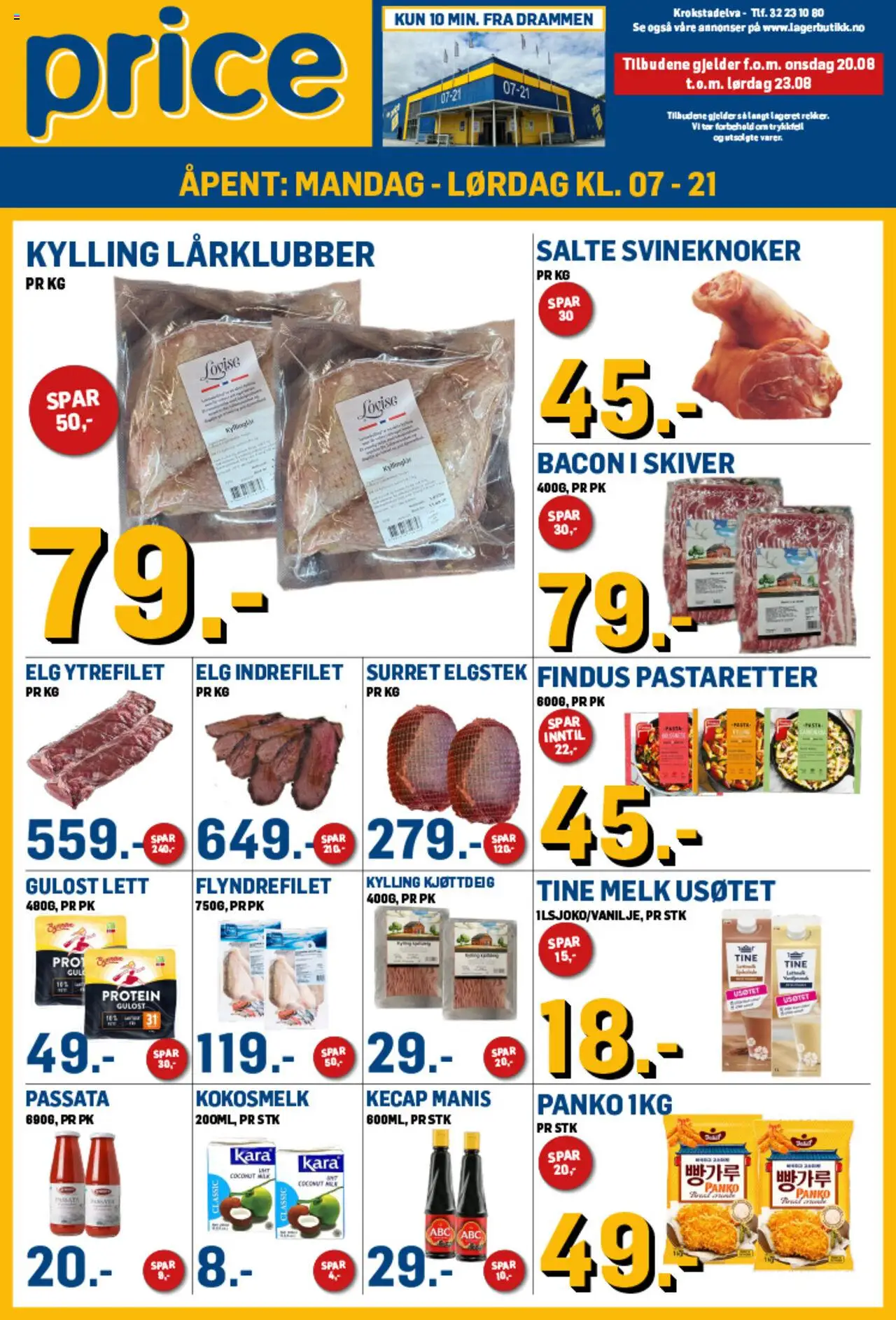 Kundeavis Price Lagerbutikk gyldig fra 20/08/2025 - Sidenummer 1