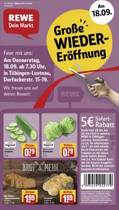 Vorschau von dem Prospekt des Geschäftes Rewe, gültig ab dem 14.09.2025