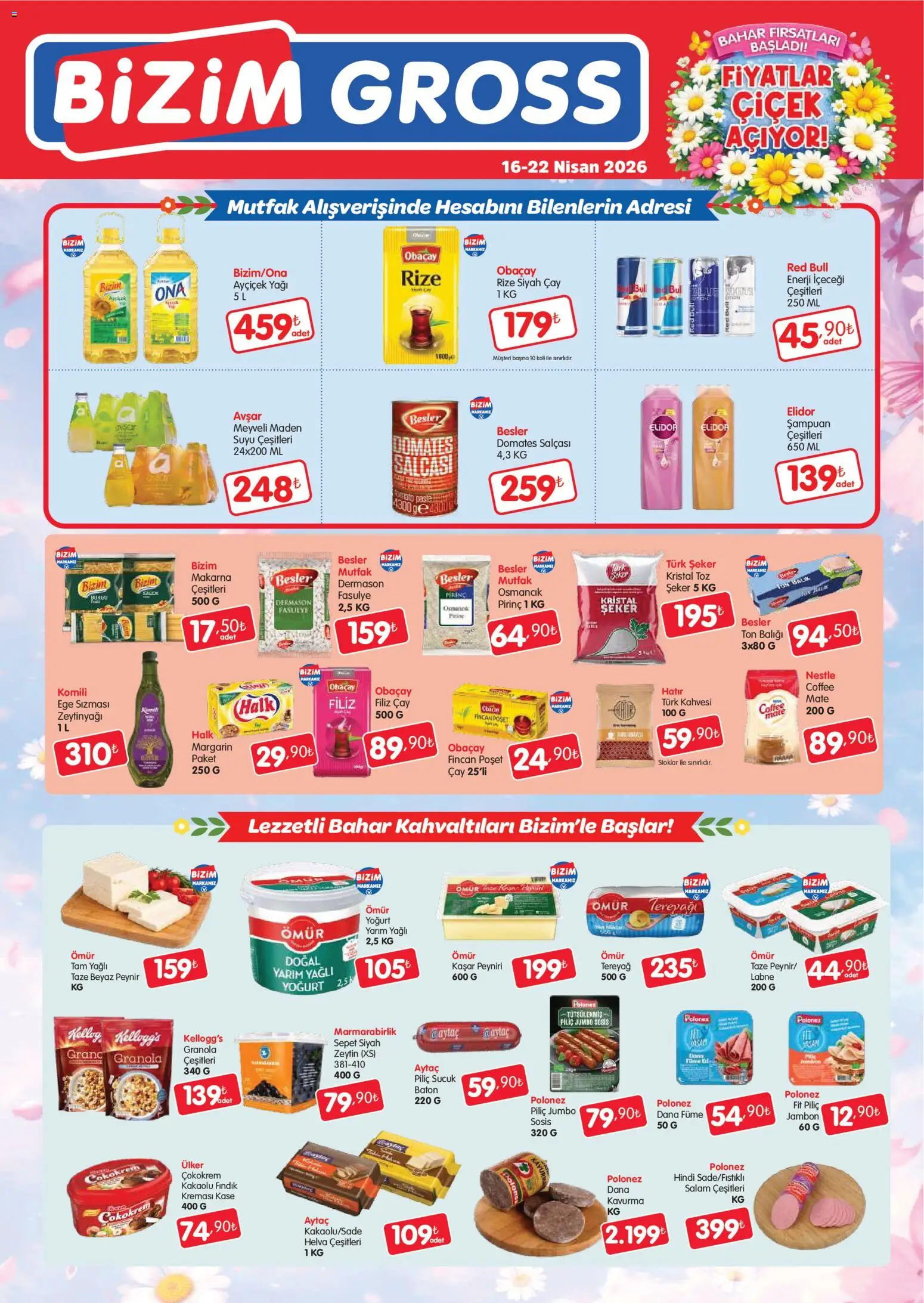 Bizim Toptan Bizim Toptan - Bizim Gross Fırsat Bülteni 16.04.2026 - Broşürünün önizlemesi
