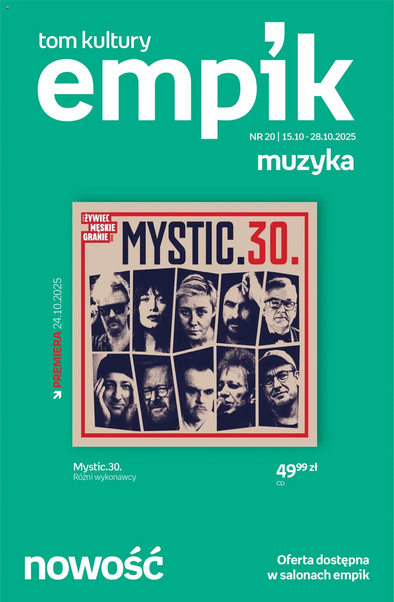 Empik Tom kultury - Muzyka od 15.10.2025 - Nowa Gazetka - Numer strony 1