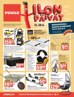 Kaupan Puuilo Puuilo tarjoukset esikatselu, voimassa 13/04/2026