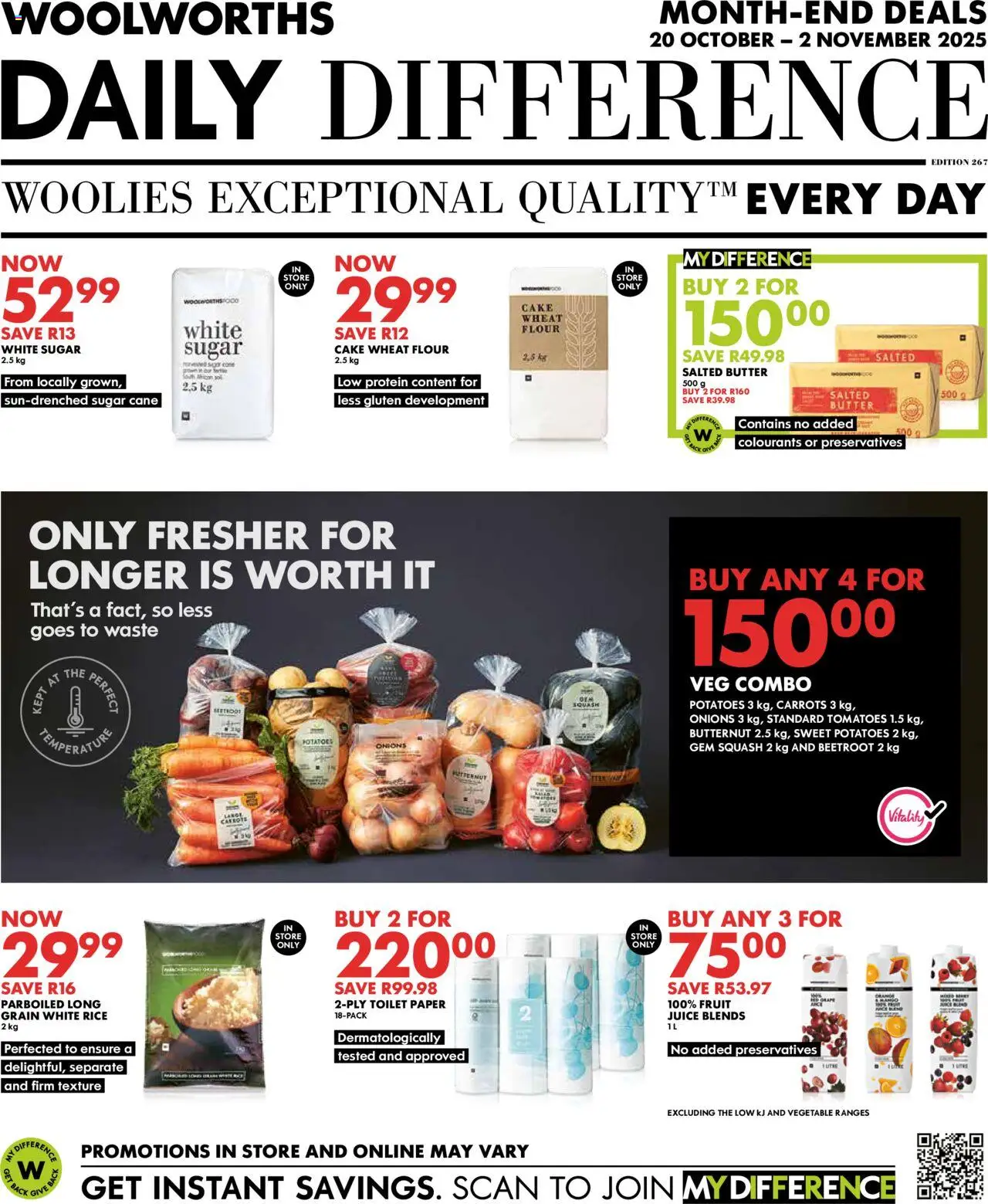 Woolworths Daily Difference - Western Cape from 20/10 - 02/11/2025 > Promotions
