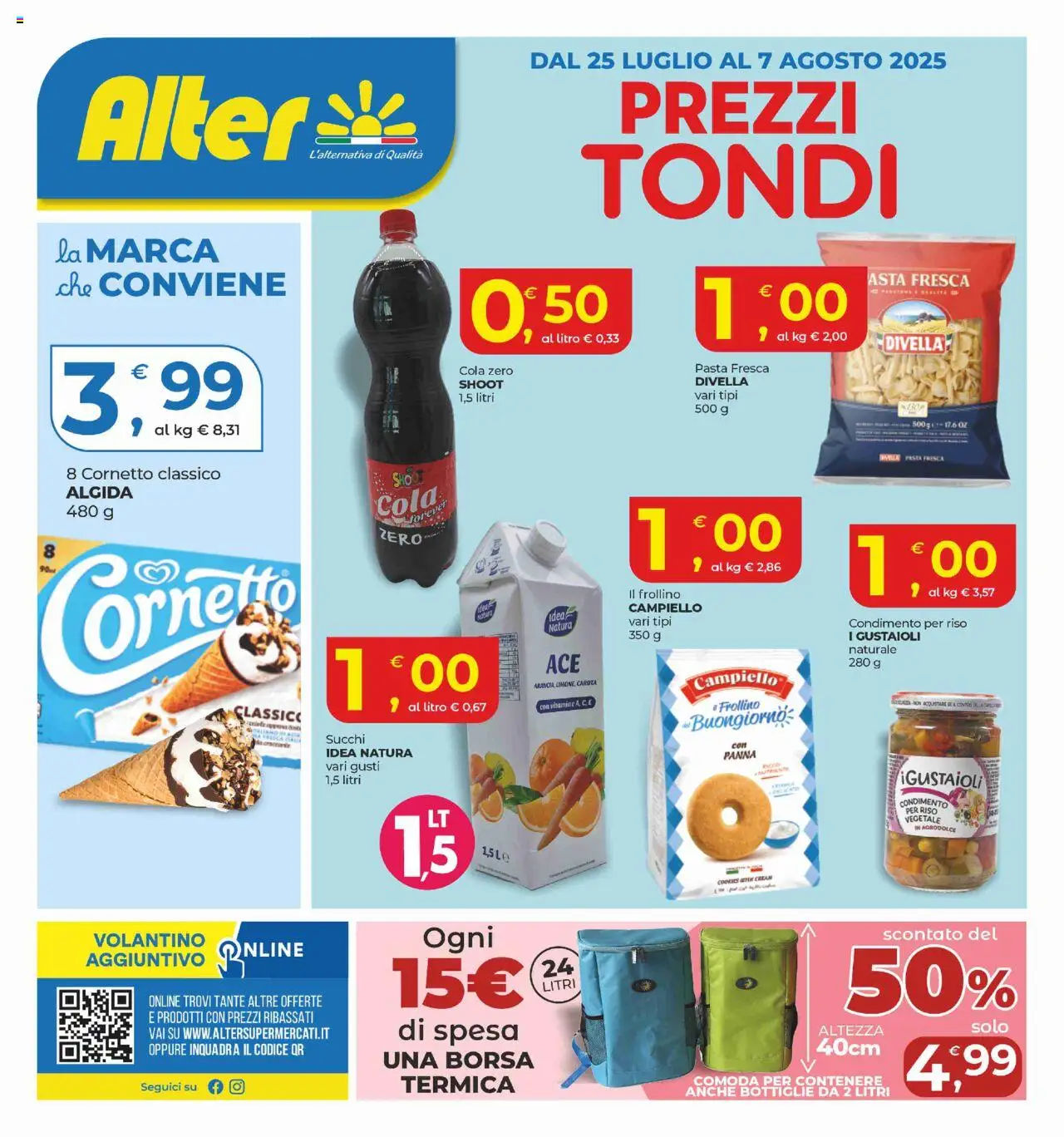 Volantino Alter Discount valido da 25/07/2025 numero di pagina 1