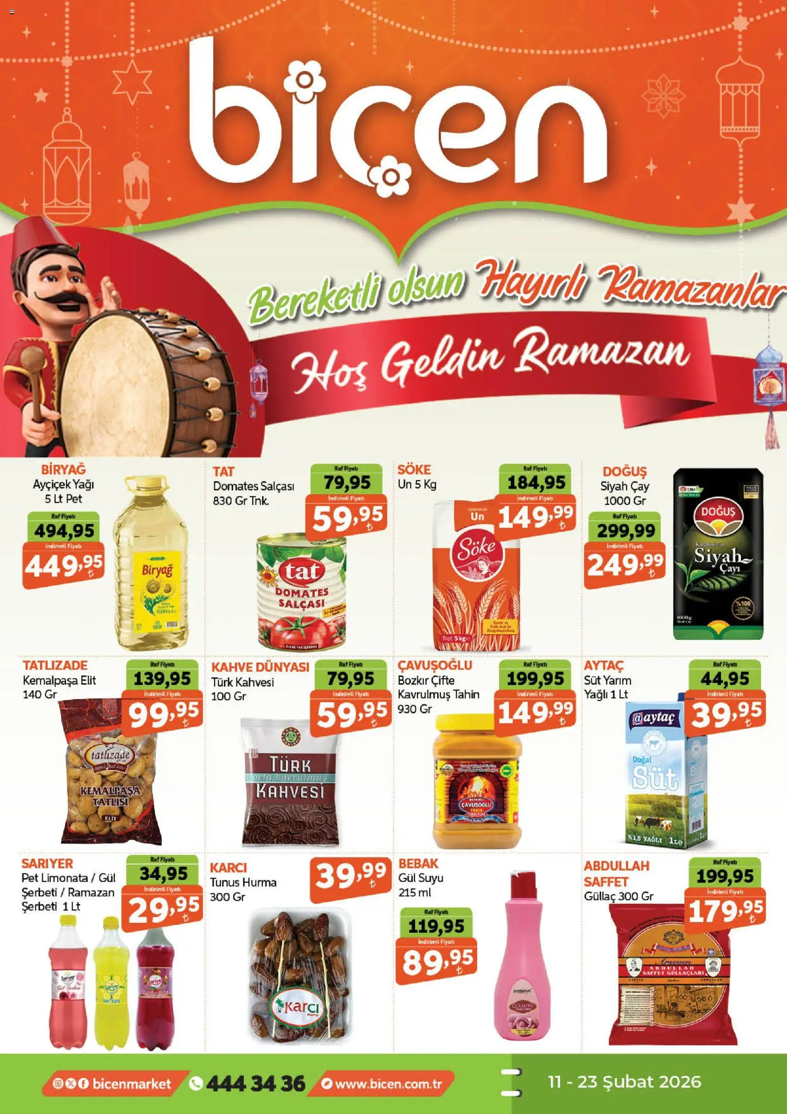 Biçen Market Katalog 11.02.2026 - Broşürünün önizlemesi