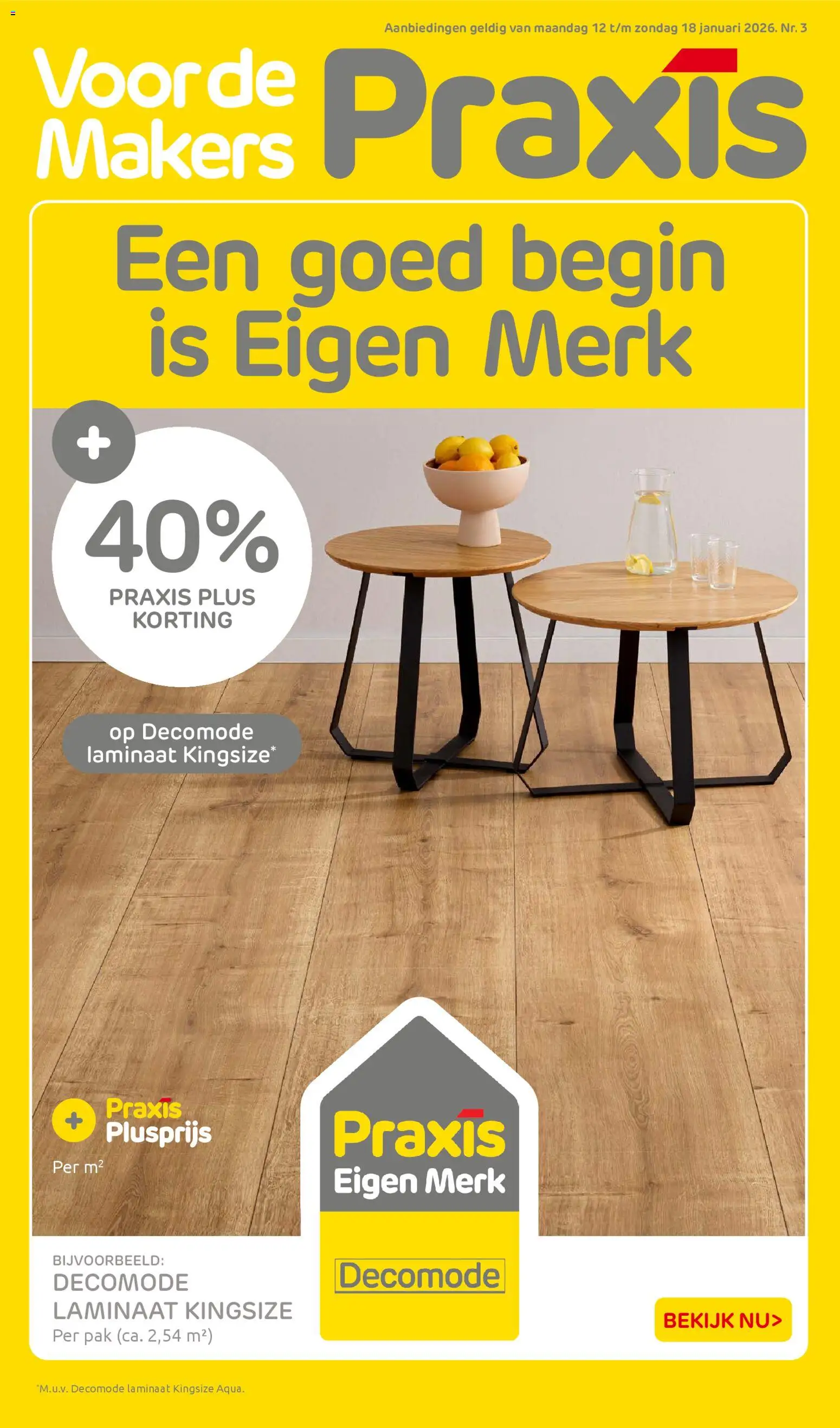 Voorbeeld van Folder van winkel Praxis geldig vanaf 12-01-2026