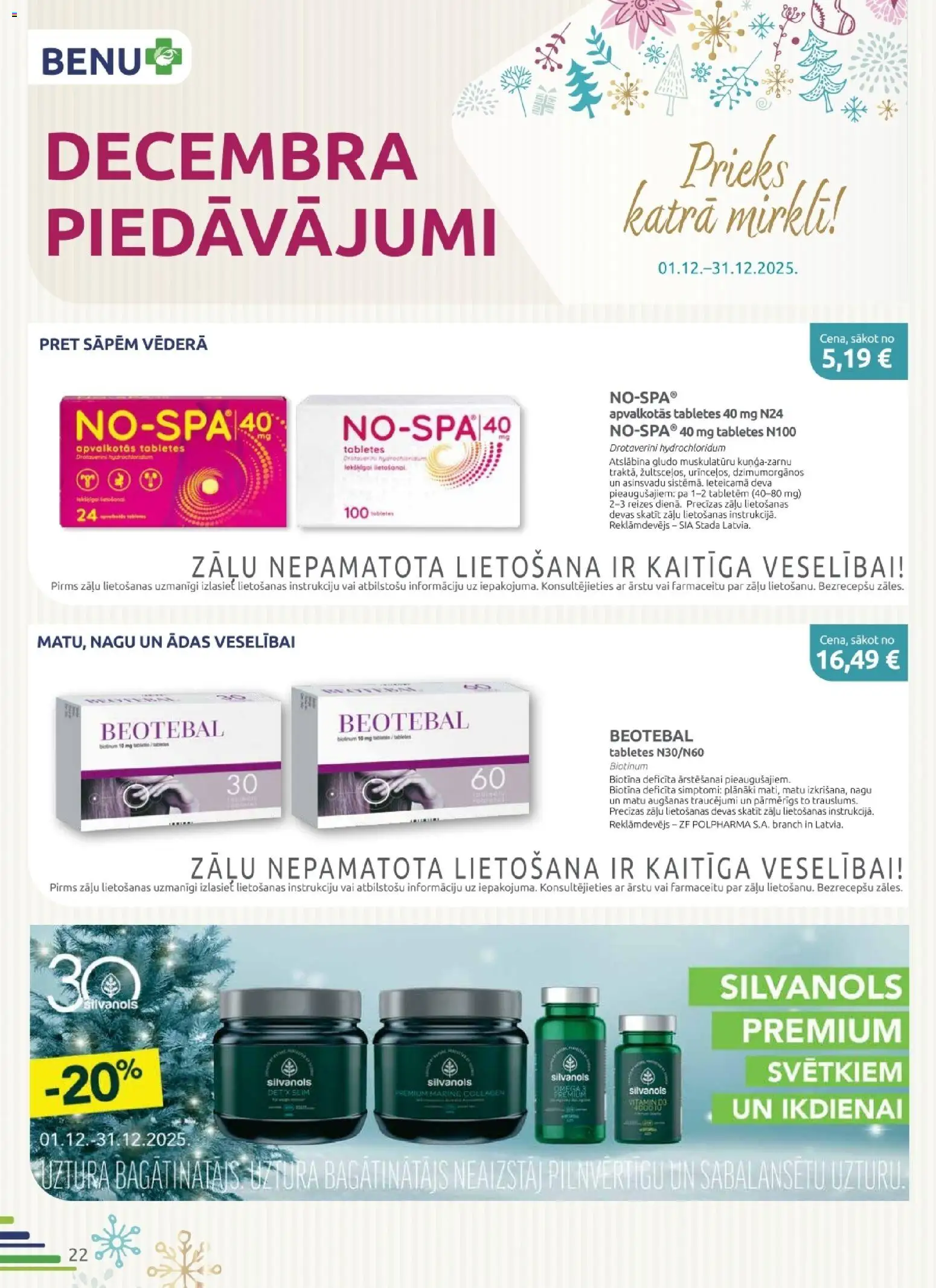 Skatīt BENU akciju bukletu, derīgs no 2025.12.01