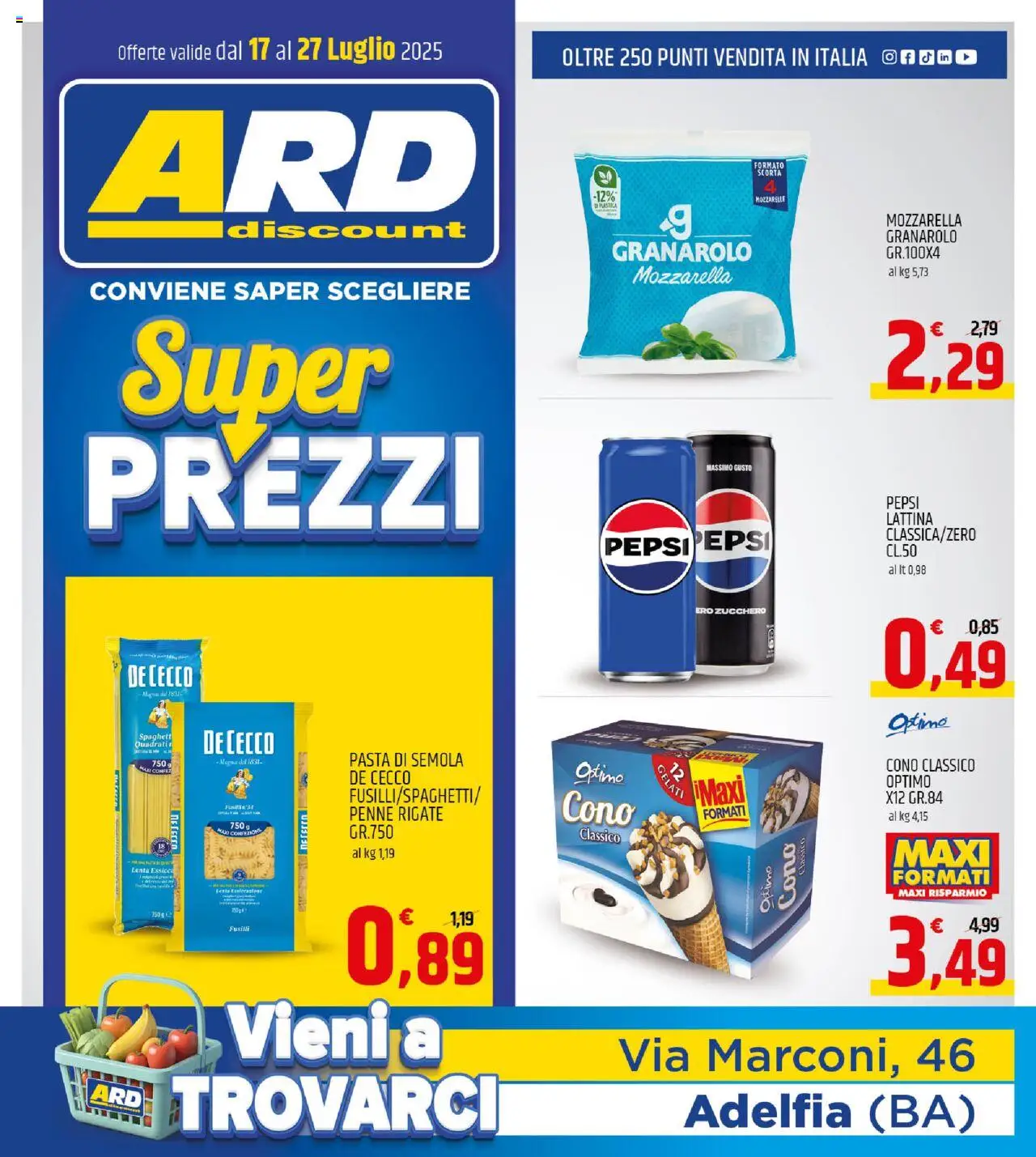 Volantino ARD Discount valido da 17/07/2025 numero di pagina 1