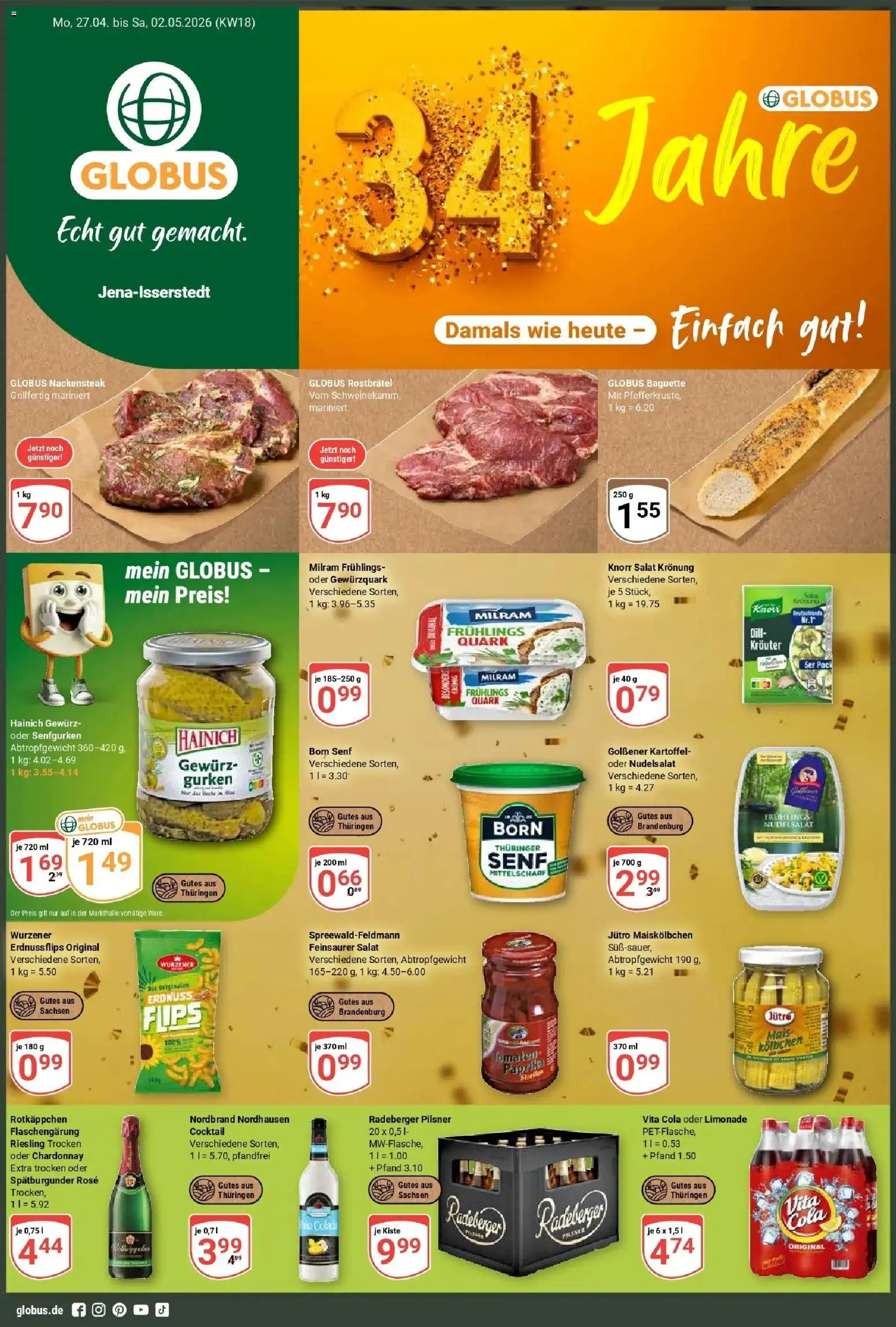 Vorschau von dem Prospekt des Geschäftes Globus, gültig ab dem 27.04.2026