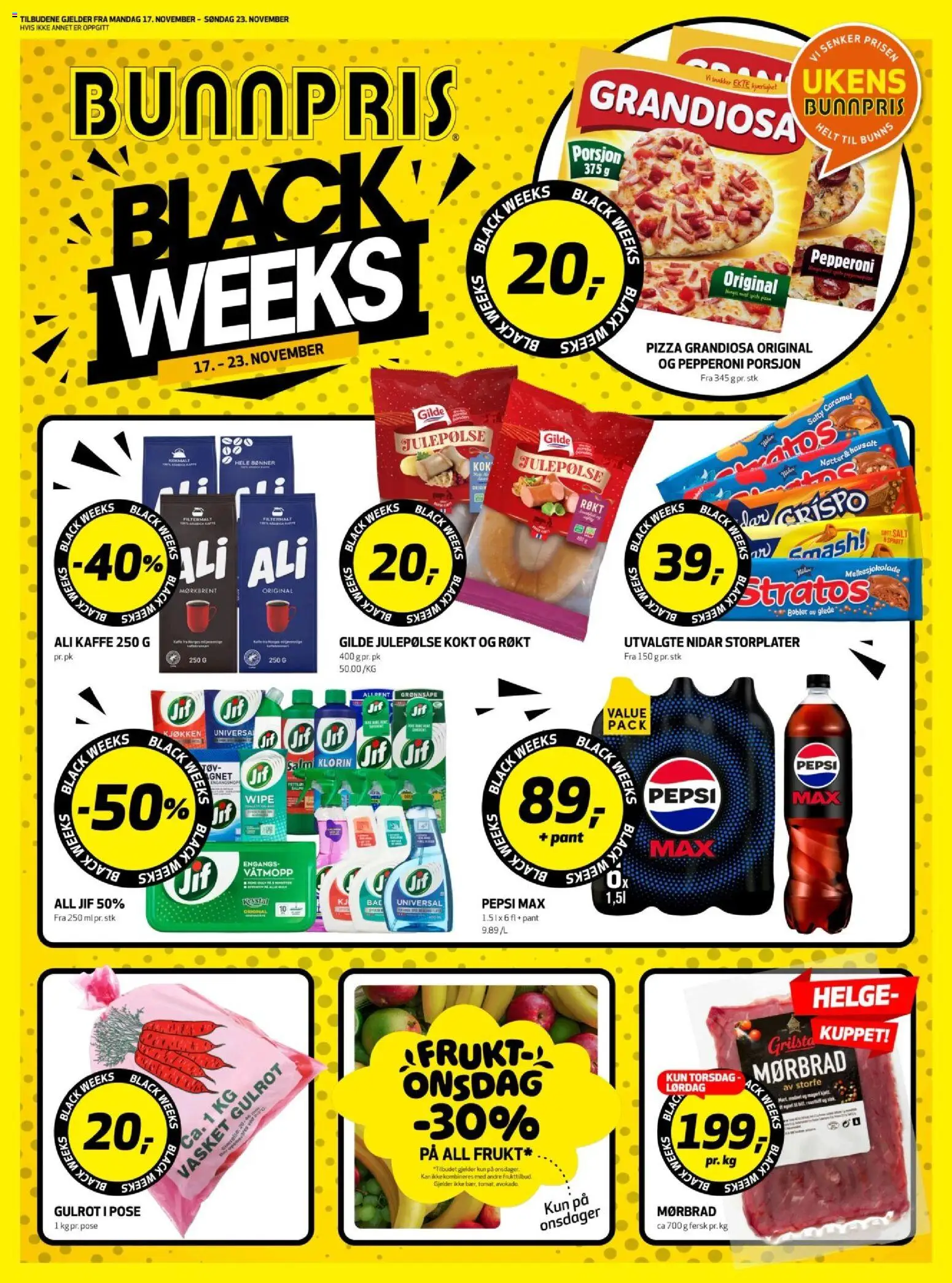 Forhåndsvis Black Friday fra butikk Bunnpris gyldig fra 17/11/2025