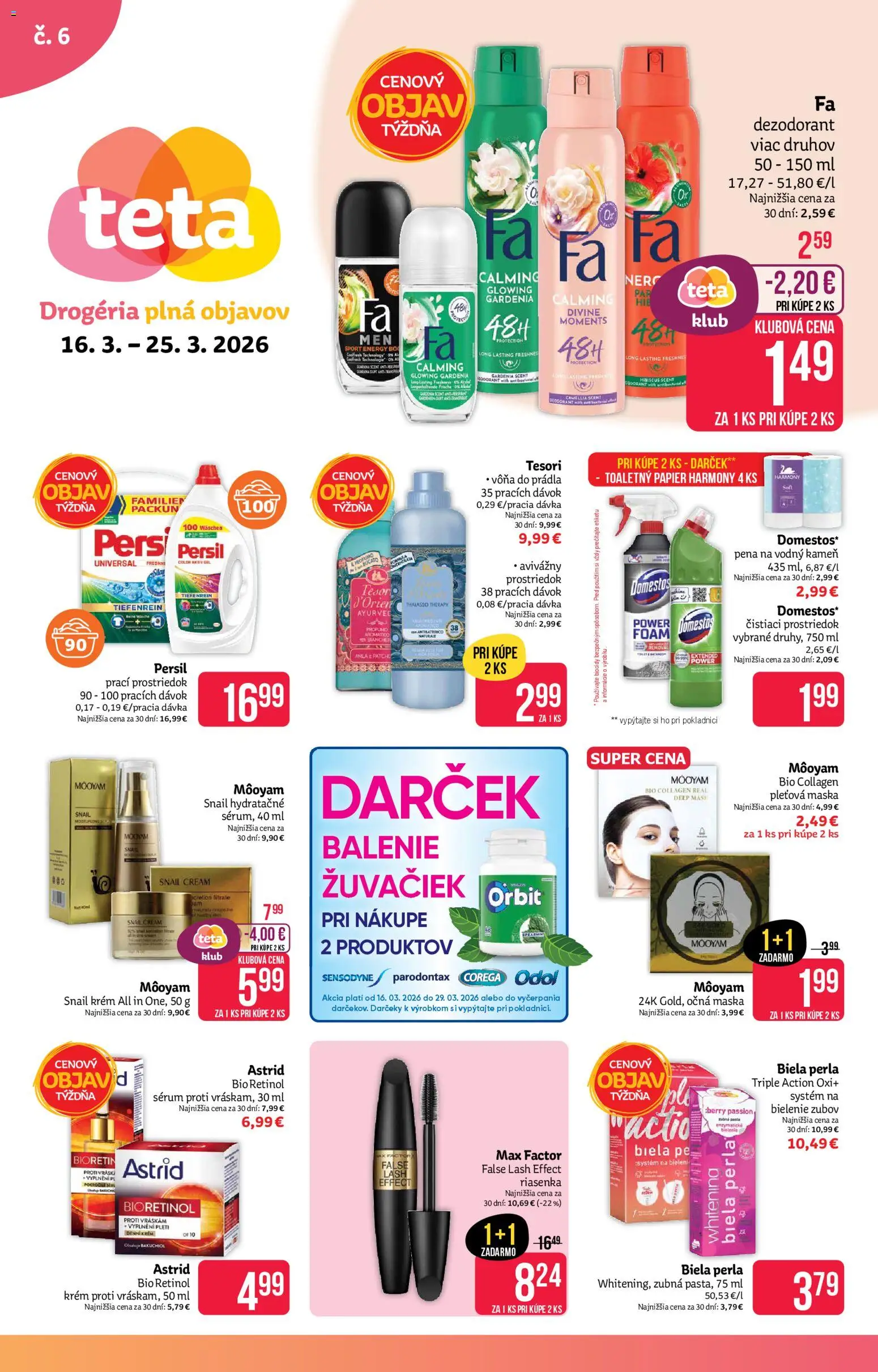 Náhľad Teta drogerie letáku platného od 16.03.2026