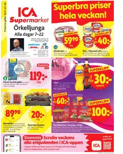 Förhandsgranska reklamblad Örkelljunga från butik ICA Supermarket gäller från 26/01/2026