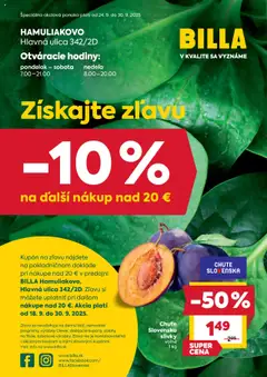 Náhľad Billa letáku platného od 24.09.2025