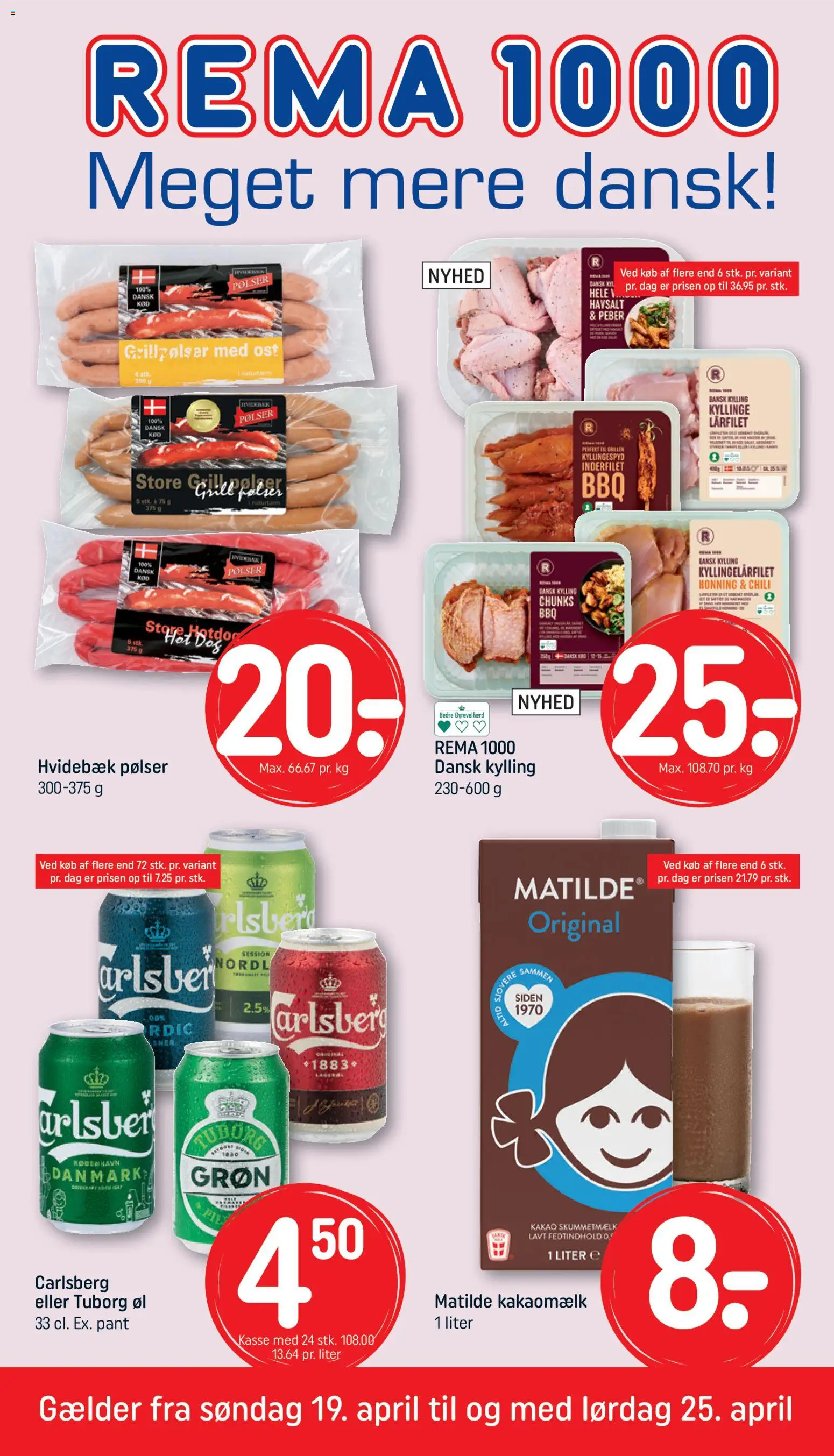 Eksempel på tilbudsavis Rema 1000 - Tilbudsavis uge 17 fra butik Rema 1000 gyldig fra 19/04/2026