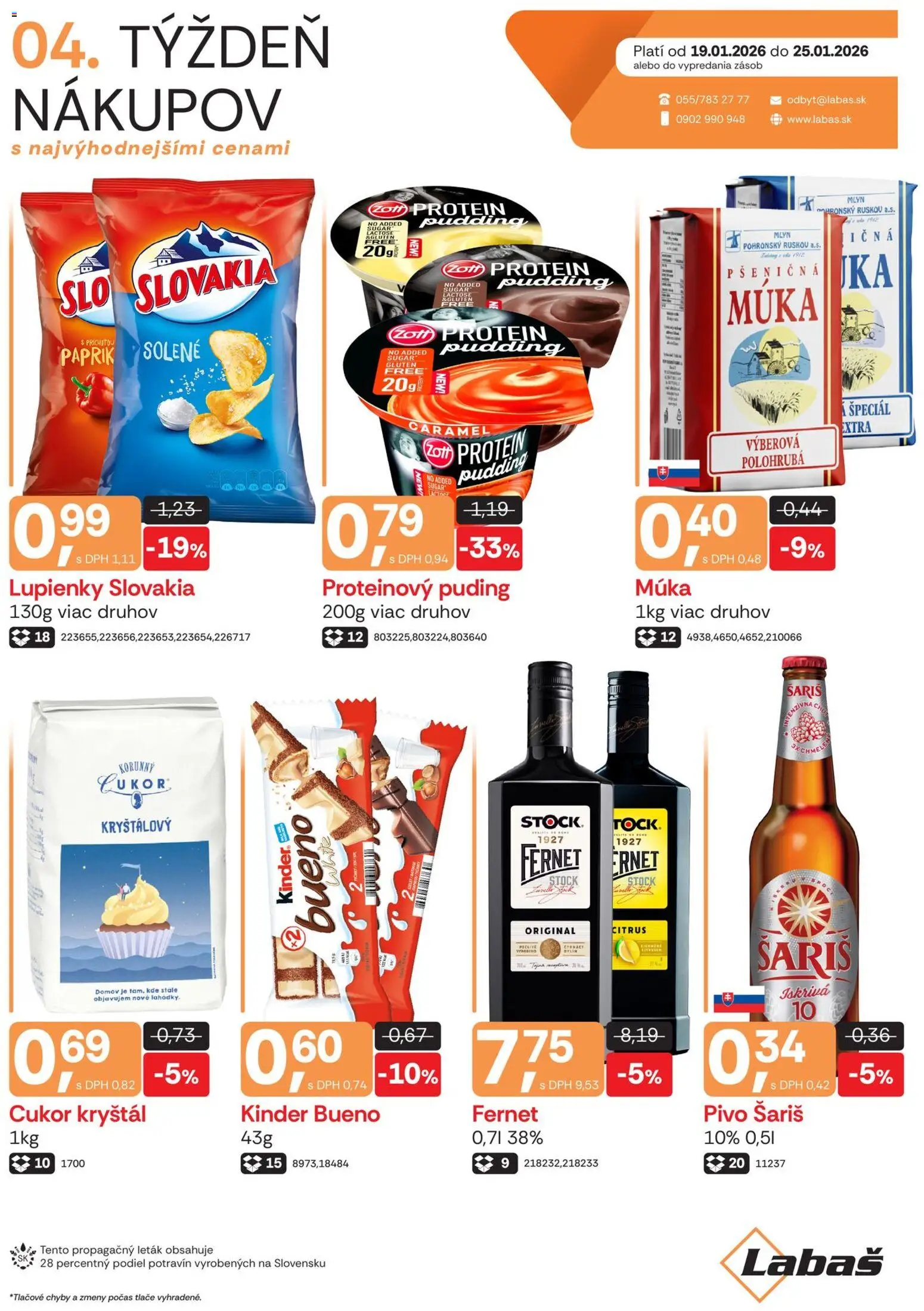 Náhľad Labaš letáku platného od 19.01.2026