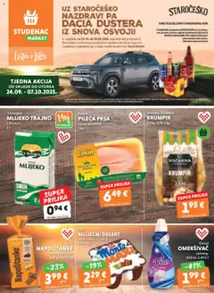 Pregled letka Katalog trgovine Studenac vrijedi od 24.09.2025