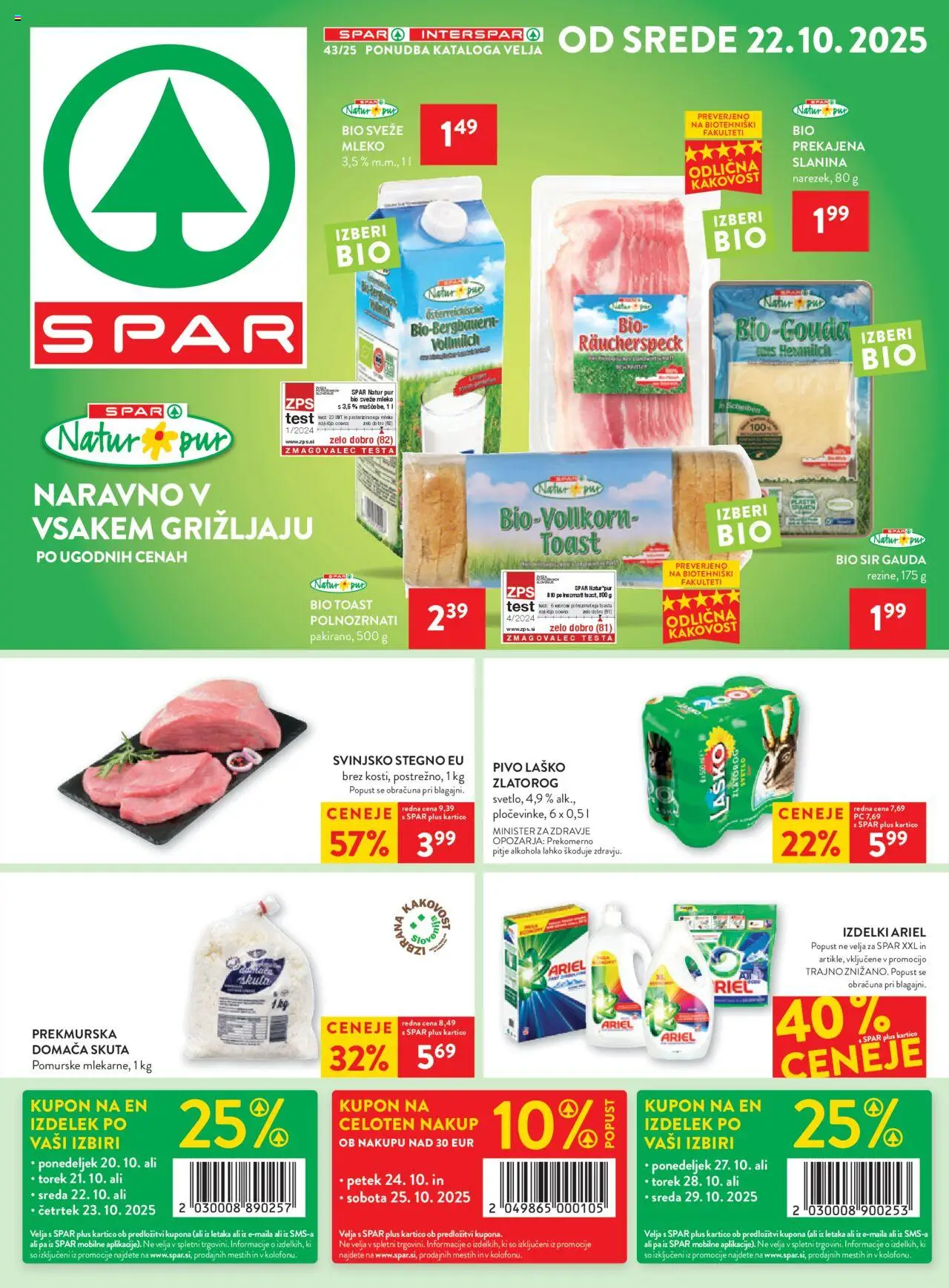 Spar Katalog 43/25 od 22.10.2025 > Aktualna ponudba - stran 1