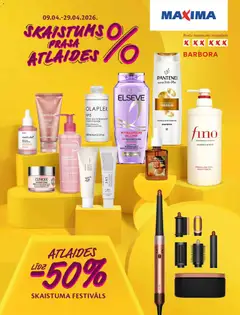 Skatīt Maxima akciju bukletu, derīgs no 09.04.2026.