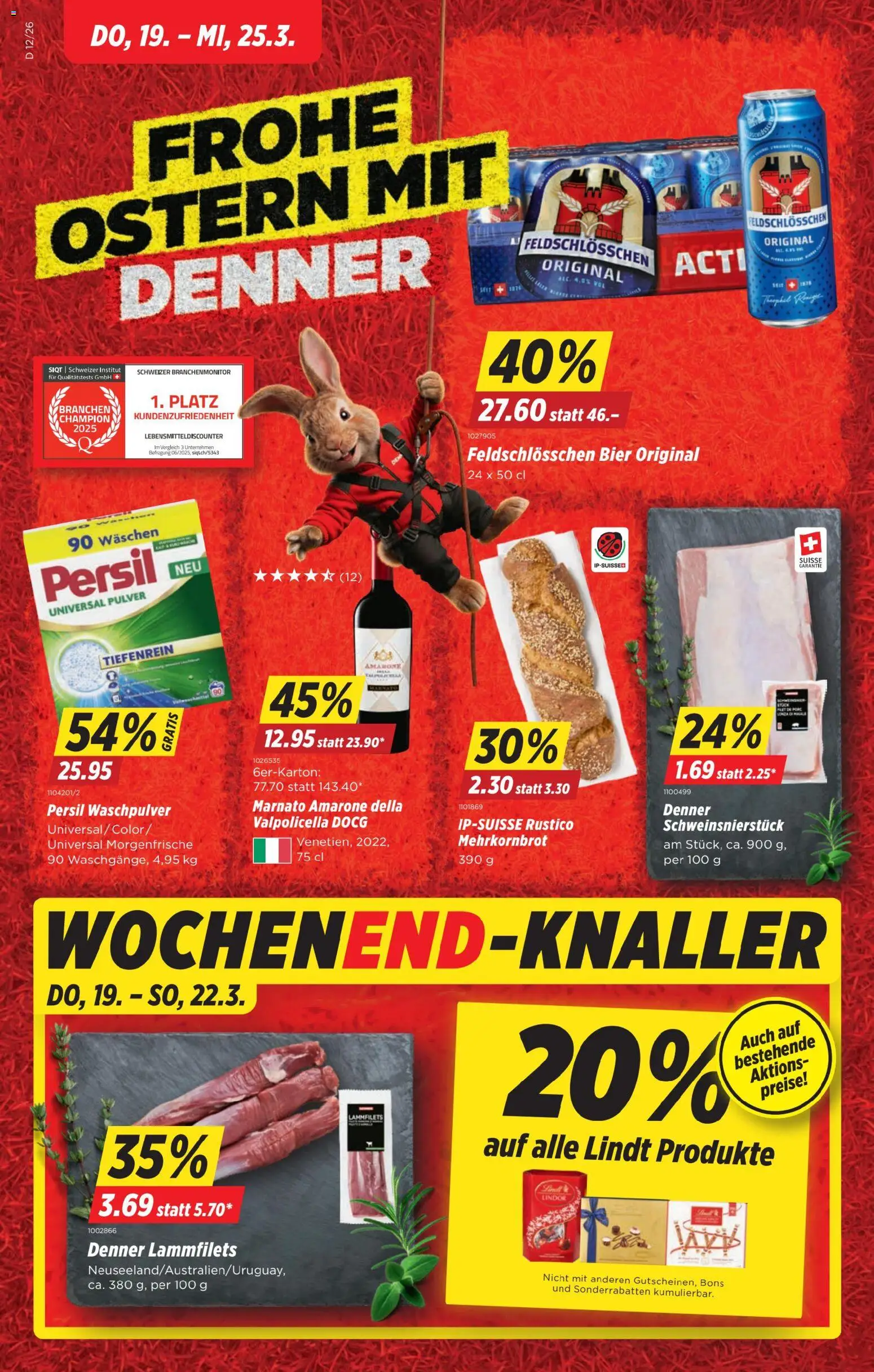 Vorschau des Merkblatts Denner aktionen vom Shop Denner gültig von 19.03.2026 bis 25.03.2026