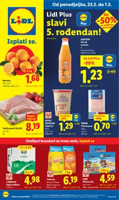 Pregled letka Katalog trgovine Lidl vrijedi od 23.02.2026