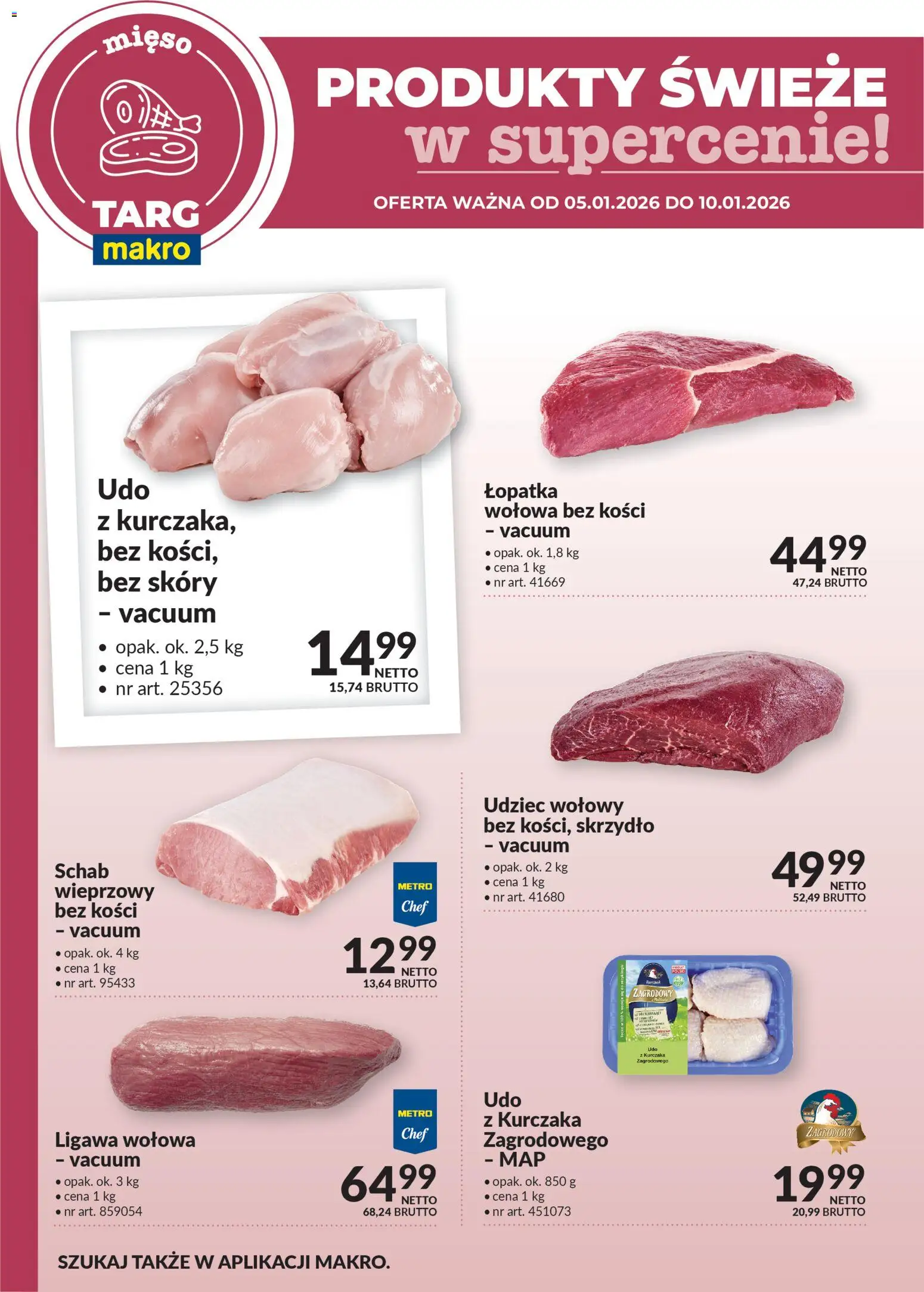 Pogląd gazetki "Produkty świeże w supercenie" ze sklepu Makro ważnej od 05.01.2026