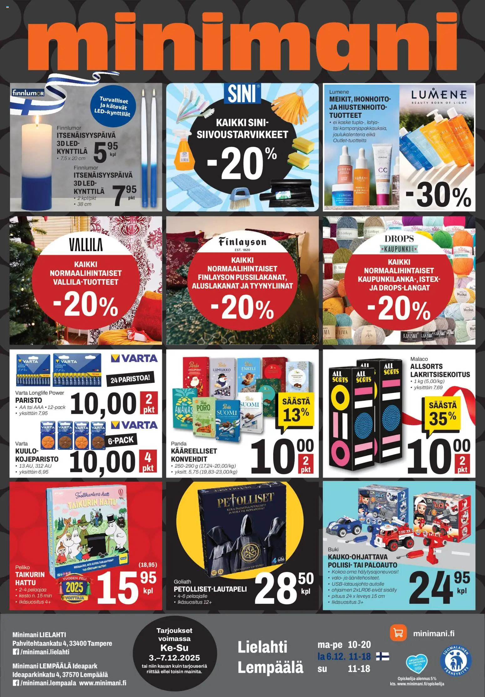 Kaupan Minimani Tarjoukset - Lempäälä / Tampere esikatselu, voimassa 03/12/2025