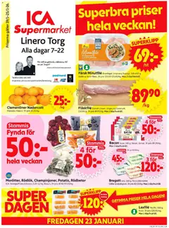 Förhandsgranska reklamblad Lund från butik ICA Supermarket gäller från 19/01/2026
