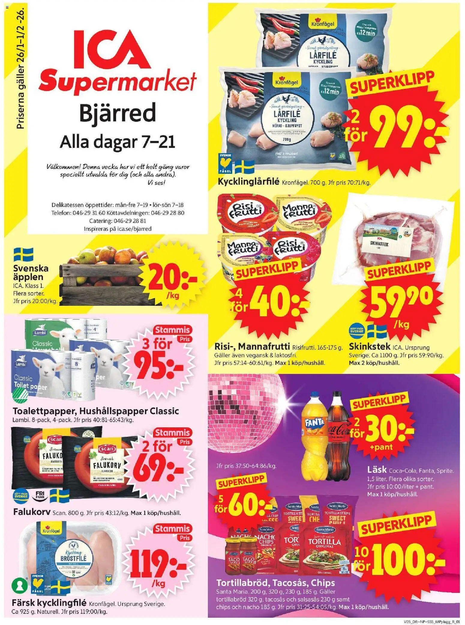 Förhandsgranska reklamblad Bjärred från butik ICA Supermarket gäller från 26/01/2026