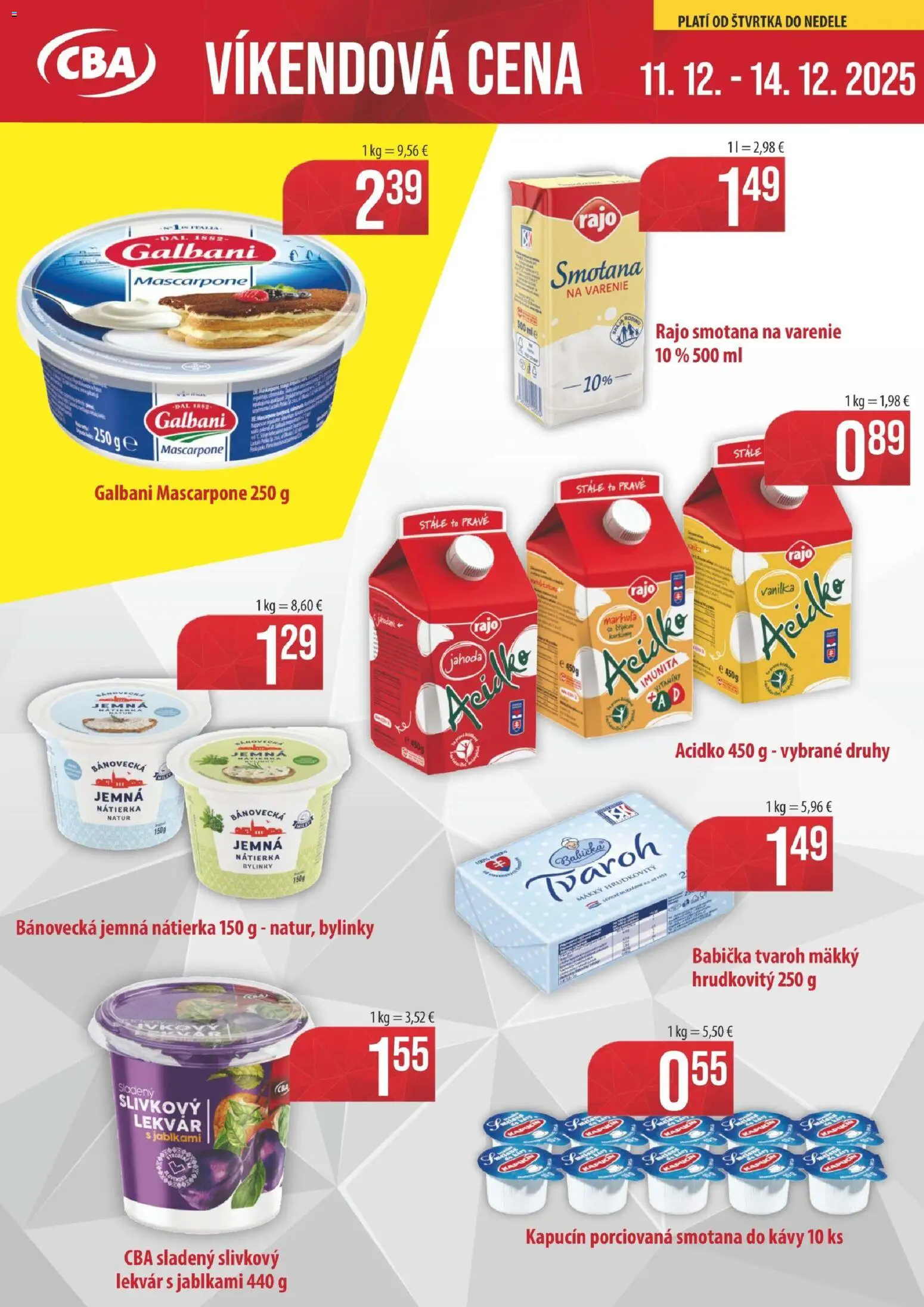 Náhľad KARMEN CBA letáku platného od 11.12.2025