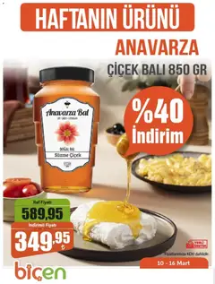 Biçen Market Biçen Market - Haftanın Ürünü 10.03.2026 - Broşürünün önizlemesi