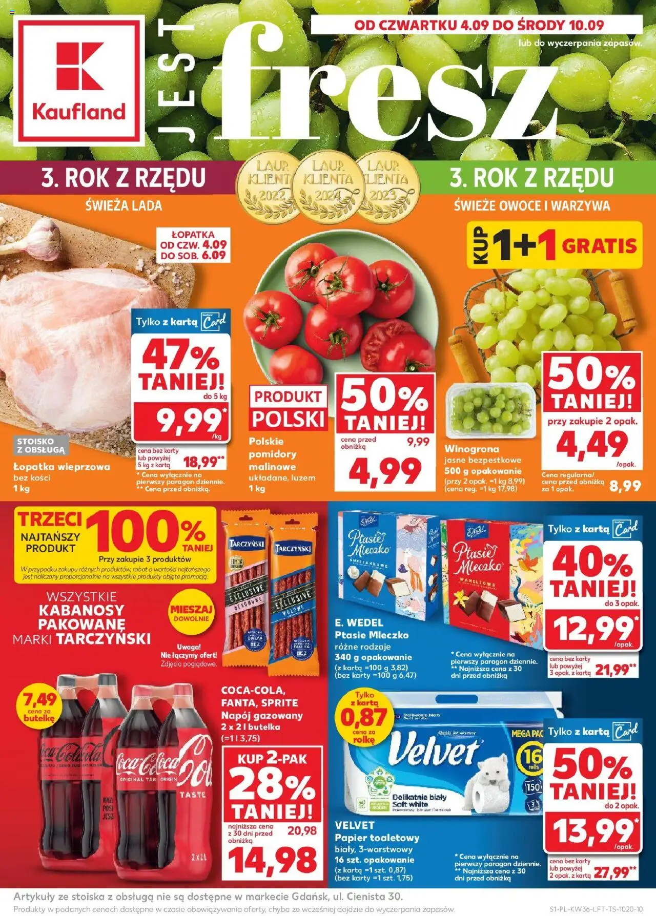 KAUFLAND gazetka promocyjna 04.09.2025 - Promocje - Numer strony 1