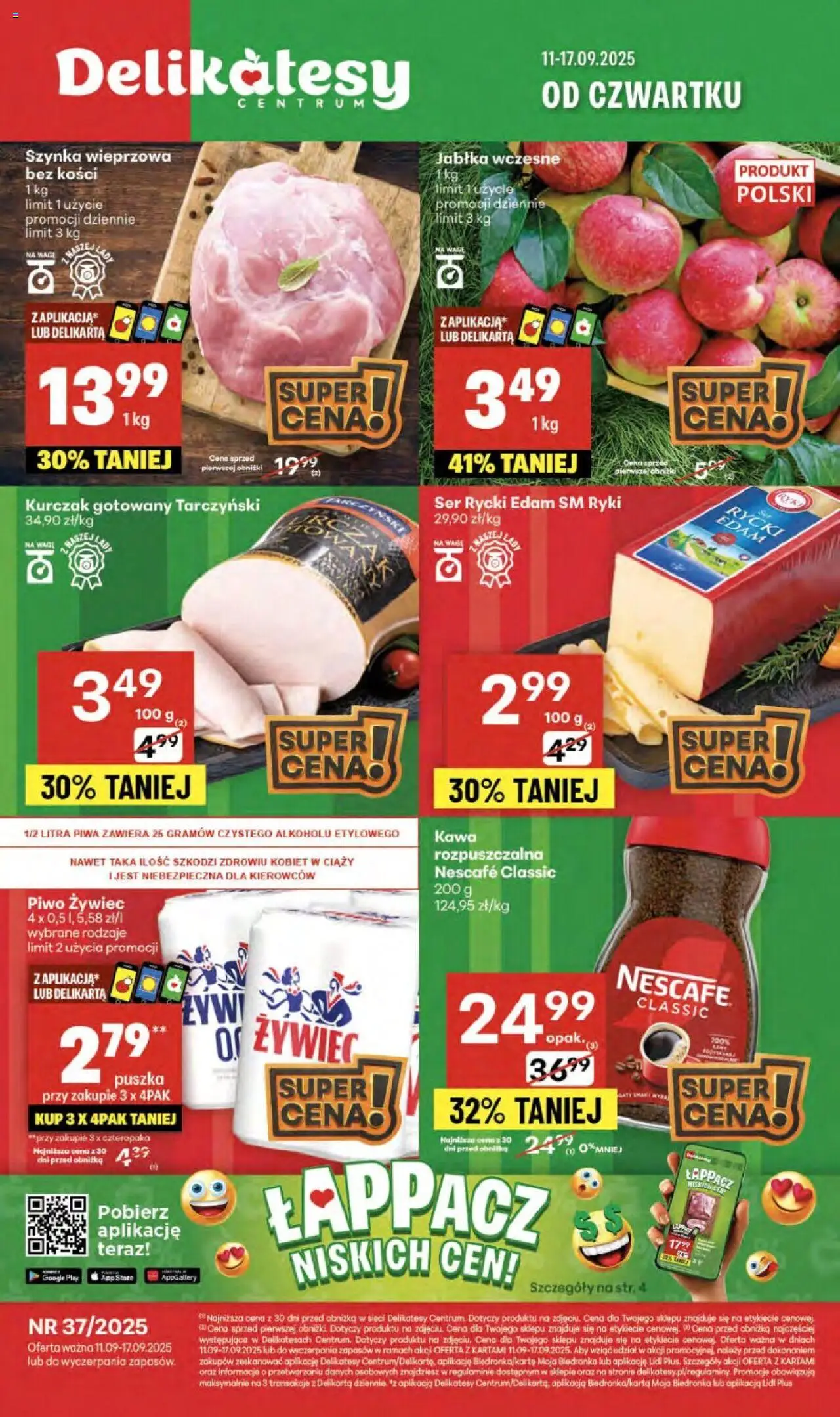 Delikatesy Centrum gazetka 11.09.2025 - Nowa gazetka promocyjna - Numer strony 1