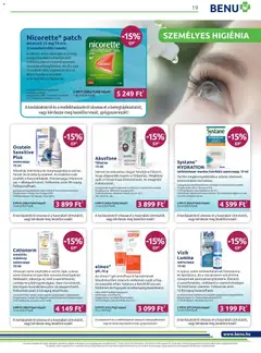 BENU Gyógyszertárak - Akciós újság BENU Gyógyszertárak megtekintése, amely érvényes 2025.11.01.-től | Oldal: 19
